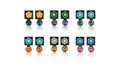 Black Box Colorful Earrings