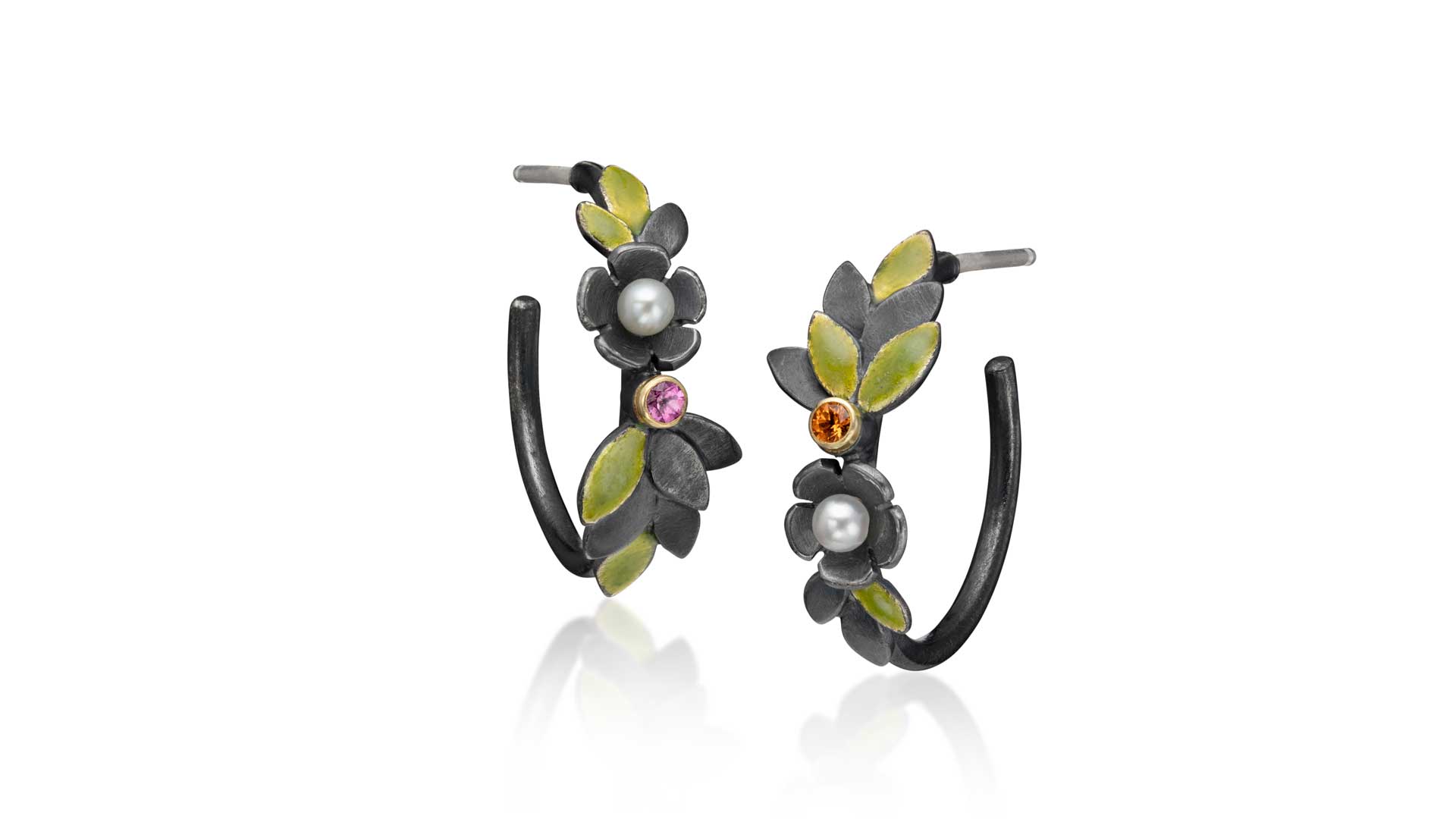 Black Garden Hoops