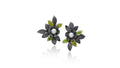 Black Garden Stud Earrings